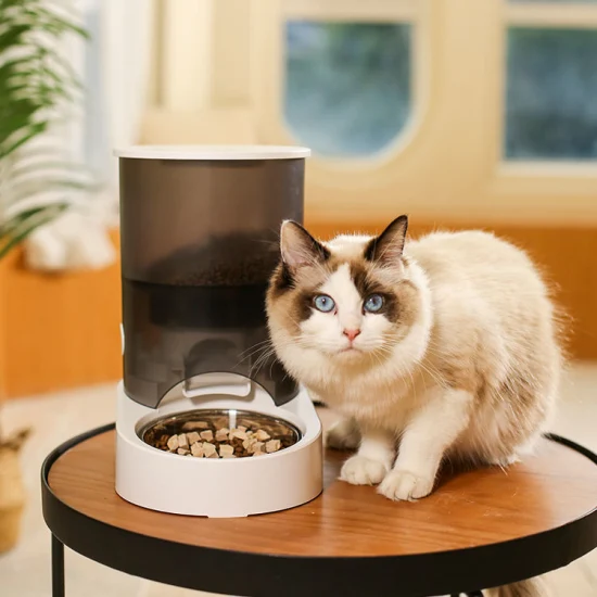 Automatischer 6-Liter-Futterspender für Haustiere, WiFi-fähiger intelligenter Futterspender für Haustiere mit 1080P-HD-Kamera und APP-Fernbedienung