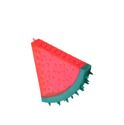 PVC Wassermelonenform Zahnreinigung Haustier Hund Kauball Spielzeug