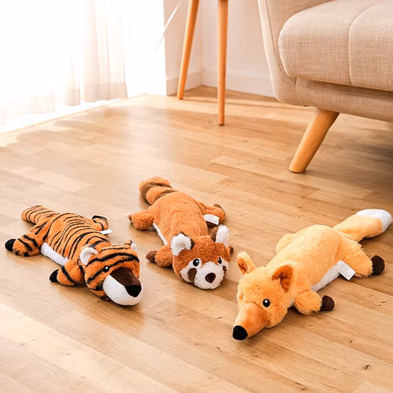 Amazon Hot Selling Simulation Anti-Biss-Plüsch-Haustier, zähes Katzenspielzeug, hochwertiges simuliertes Tier-Haustier-Plüsch-Kauspielzeug mit quietschendem Hundeseil